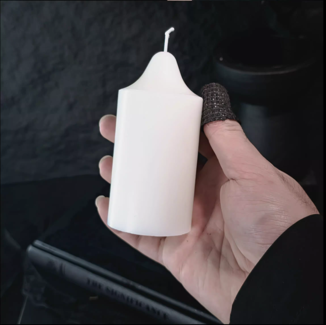 The Raven’s Vigil | Gothic Skull & Antiquarian Candleholder  -- Small Batch Production